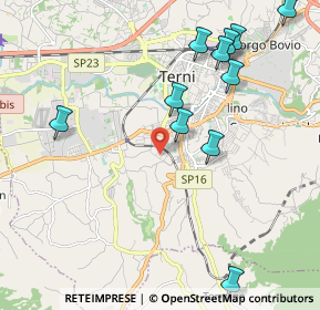 Mappa Via Palmiro Teofoli, 05100 Terni TR, Italia (2.46273)