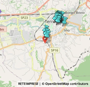 Mappa Via Palmiro Teofoli, 05100 Terni TR, Italia (1.8385)