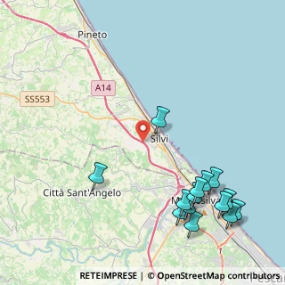 Mappa A14 - Autostrada Adriatica, 64028 Silvi TE, Italia (5.62786)