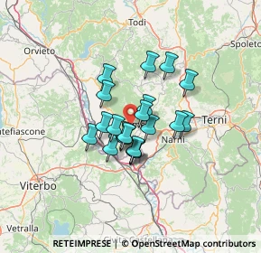Mappa Str. di Luchiano, 05022 Amelia TR, Italia (9.1205)