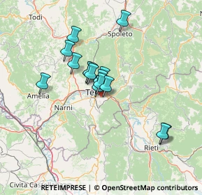 Mappa Strada dei Pioppi, 05100 Terni TR, Italia (11.052)