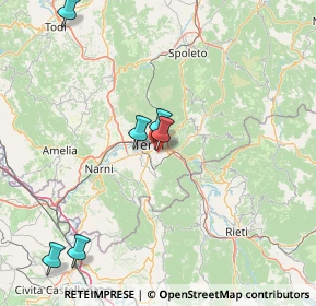 Mappa Strada dei Pioppi, 05100 Terni TR, Italia (37.15545)