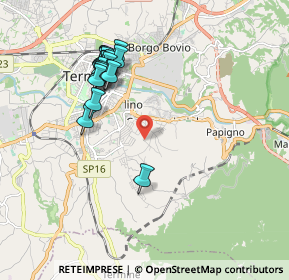 Mappa Strada dei Pioppi, 05100 Terni TR, Italia (1.969)