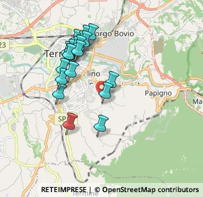 Mappa Strada dei Pioppi, 05100 Terni TR, Italia (1.761)