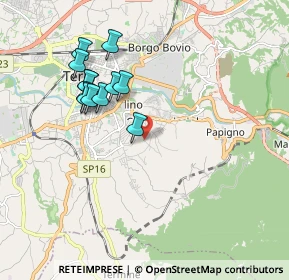 Mappa Strada dei Pioppi, 05100 Terni TR, Italia (1.8475)