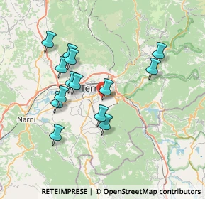 Mappa Strada dei Pioppi, 05100 Terni TR, Italia (7.10143)