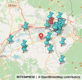 Mappa Via Garigliano, 05100 Terni TR, Italia (3.7775)