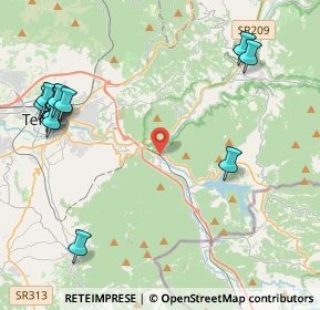 Mappa Via P. Montesi, 05100 Terni TR, Italia (5.79357)