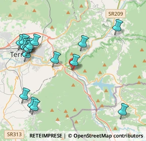 Mappa Via P. Montesi, 05100 Terni TR, Italia (5.27824)