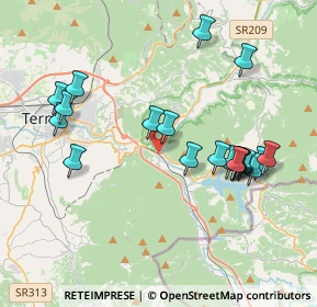 Mappa Via P. Montesi, 05100 Terni TR, Italia (4.1915)
