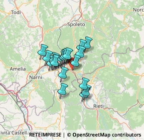Mappa Via P. Montesi, 05100 Terni TR, Italia (8.7355)