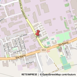 Mappa Strada DI Sabbione, 17, 05100 Terni, Terni (Umbria)