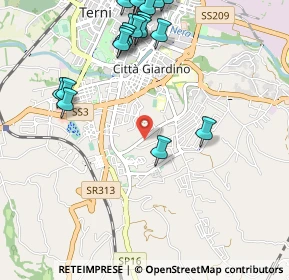 Mappa Viale Trento, 05100 Terni TR, Italia (1.3785)