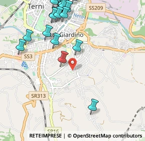 Mappa Via degli Oleandri, 05100 Terni TR, Italia (1.415)