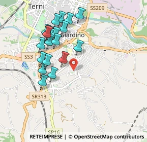 Mappa Via degli Oleandri, 05100 Terni TR, Italia (0.978)