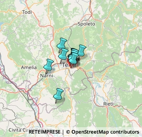Mappa Via degli Oleandri, 05100 Terni TR, Italia (5.25455)