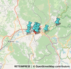 Mappa Via degli Oleandri, 05100 Terni TR, Italia (3.76182)