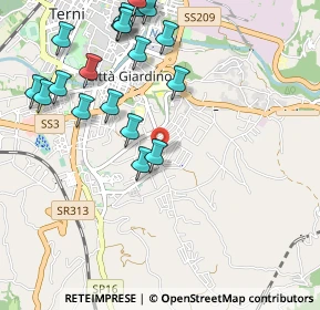 Mappa Via A. Altobelli, 05100 Terni TR, Italia (1.278)