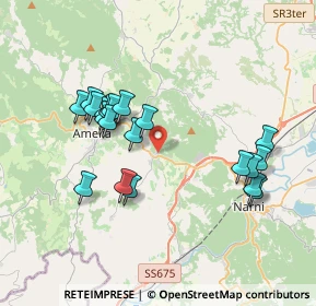 Mappa Via Ferro, 05022 Amelia TR, Italia (3.7305)