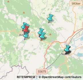 Mappa Via Ferro, 05022 Amelia TR, Italia (3.7275)