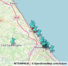 Mappa Via Venezia, 64028 Silvi TE, Italia (3.46538)