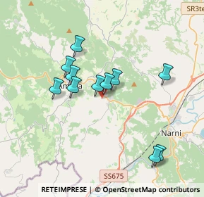 Mappa Strada di Cecanibbio, 05022 Amelia TR, Italia (3.36545)