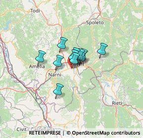 Mappa Strada di Carone, 05100 Terni TR, Italia (7.02)