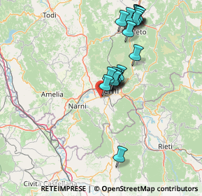 Mappa Strada di Carone, 05100 Terni TR, Italia (15.209)