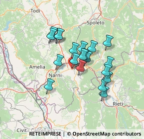 Mappa Strada di Carone, 05100 Terni TR, Italia (11.2635)