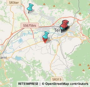 Mappa Strada di Carone, 05100 Terni TR, Italia (3.80545)