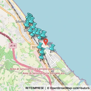Mappa Via della Marina, 64028 Silvi TE, Italia (0.9095)
