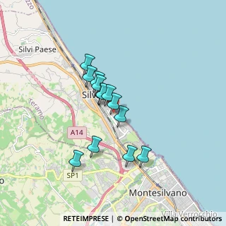 Mappa Via della Marina, 64028 Silvi TE, Italia (1.33923)