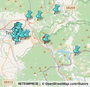 Mappa Via Casa Lina, 05100 Terni TR, Italia (5.098)