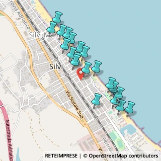 Mappa Via Bari, 64028 Silvi TE, Italia (0.466)