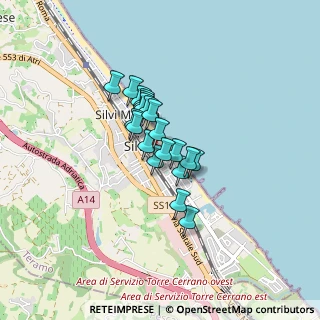 Mappa Via Torino, 64028 Silvi TE, Italia (0.5405)