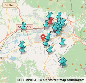 Mappa Via della Chimica, 05100 Terni TR, Italia (3.521)