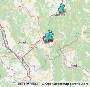 Mappa Via Mincio, 05100 Terni TR, Italia (30.34182)
