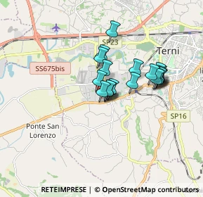 Mappa Via Arno, 05100 Terni TR, Italia (1.329)