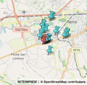 Mappa Via Mincio, 05100 Terni TR, Italia (0.9545)