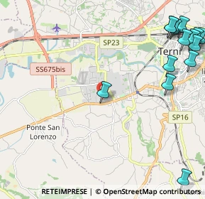 Mappa Via Mincio, 05100 Terni TR, Italia (3.52)