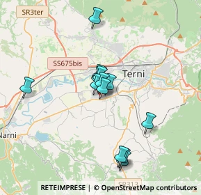Mappa Via Arno, 05100 Terni TR, Italia (2.97385)