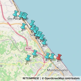 Mappa HERMITAGE hotel, 64028 Silvi TE, Italia (1.86158)