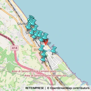 Mappa HERMITAGE hotel, 64028 Silvi TE, Italia (0.8185)