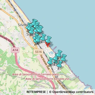 Mappa HERMITAGE hotel, 64028 Silvi TE, Italia (0.84)