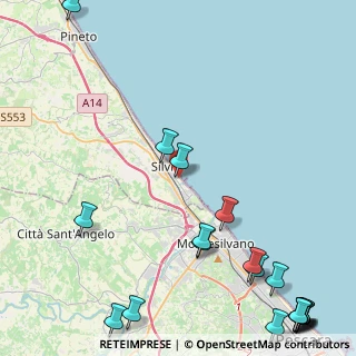 Mappa HERMITAGE hotel, 64028 Silvi TE, Italia (7.2545)