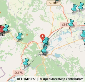Mappa Strada Colle di Sotto, 05035 Narni TR, Italia (6.4765)