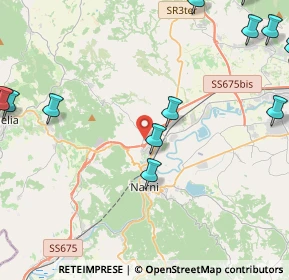 Mappa Strada Colle di Sotto, 05035 Narni TR, Italia (6.63308)