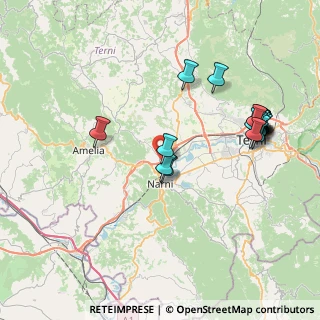 Mappa Strada Colle di Sotto, 05035 Narni TR, Italia (9.057)
