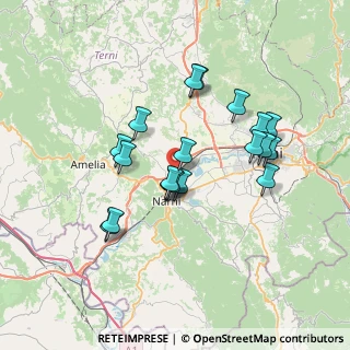 Mappa Via Ugo Tognazzi, 05035 Narni TR, Italia (6.471)