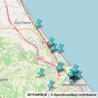 Mappa Via Statale Sud, 64028 Silvi TE, Italia (2.745)